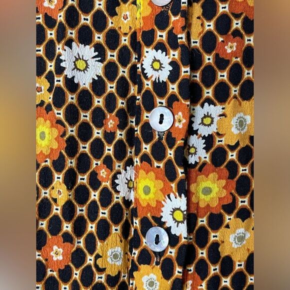 Olivaceous vintage print mini dress size small - Picture 4 of 5